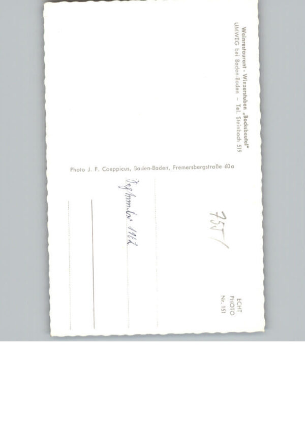 Baden-Baden Restaurant Bocksbeutel – Bild 2