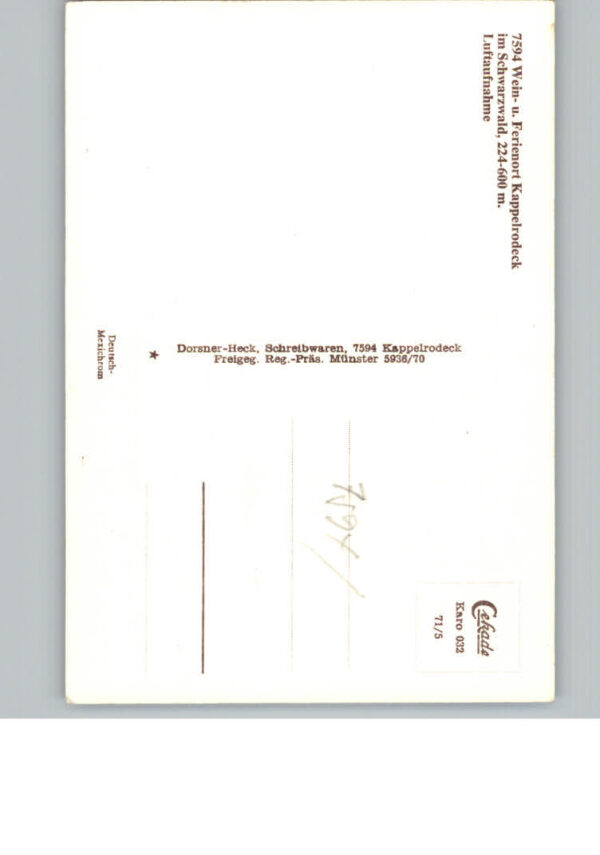 Kappelrodeck Fliegeraufnahme – Bild 2