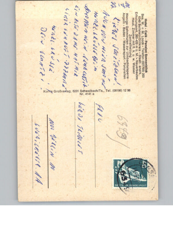Beilstein Westerwald Cafe-Pension Sonnenblick – Bild 2