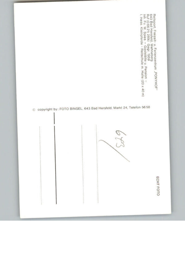 Bad  Hersfeld gaststaette Ponnyhof – Bild 2