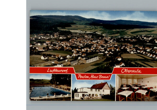 Oberaula Hotel Haus Braun Schwimmbad, Fliegeraufnahme