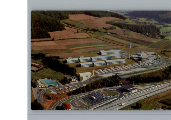 Kirchheim Hessen Fliegeraufnahme Motel-Center