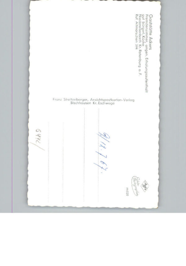Niederellenbach Gaststaette Pension Ackers – Bild 2