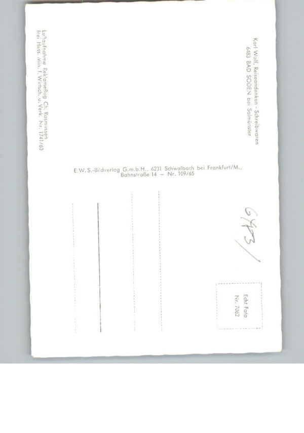 Bad  Soden-Salmuenster Fliegeraufnahme – Bild 2