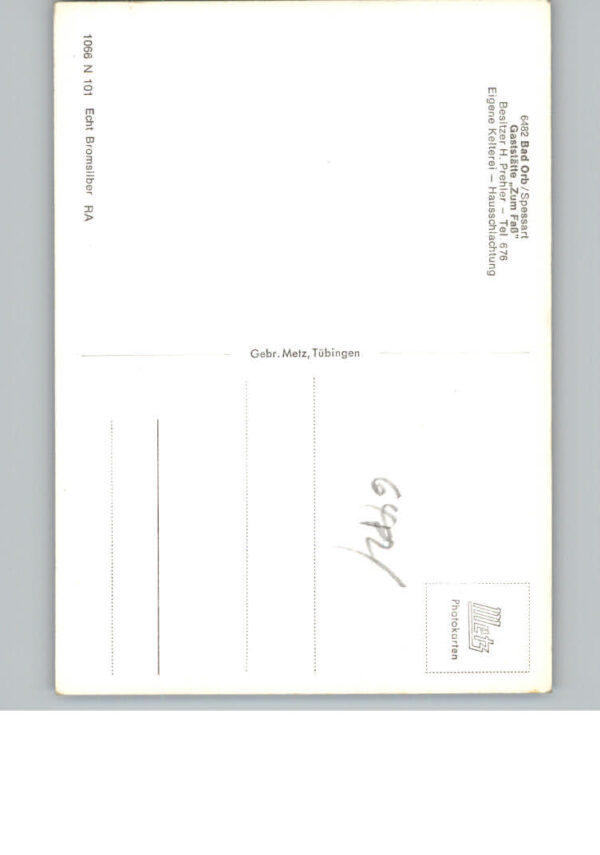 Bad  Orb Gaststaette Zum Fass – Bild 2
