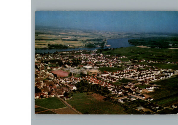 Nierstein Rhein Fliegeraufnahme