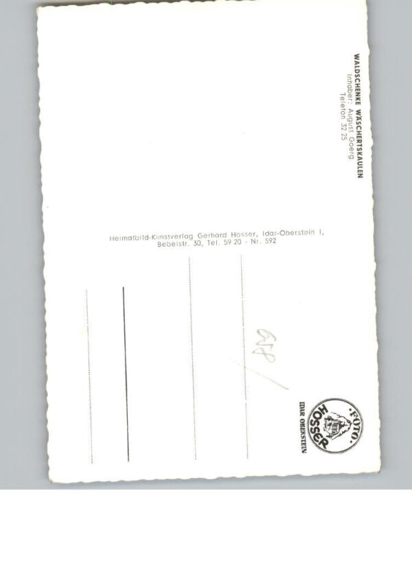 Idar-Oberstein Gasthaus Waldschenke Waeschertskaulen – Bild 2
