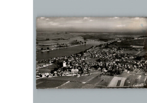 Nierstein Rhein Fliegeraufnahme