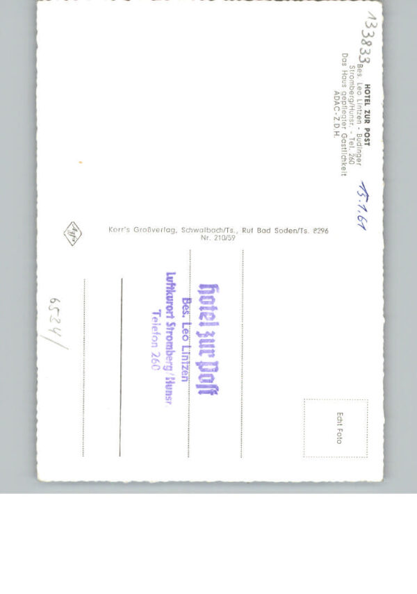 Stromberg Hunsrueck Hotel Zur Post – Bild 2
