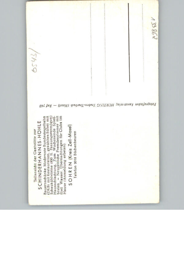 Sohren Gaststaette Schinderhannes-Hoehle – Bild 2