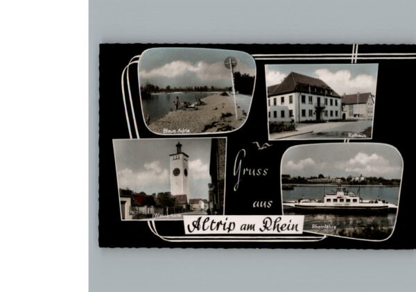 Altrip Rathaus Wasserturm Rheinfaehre Blaue Adria