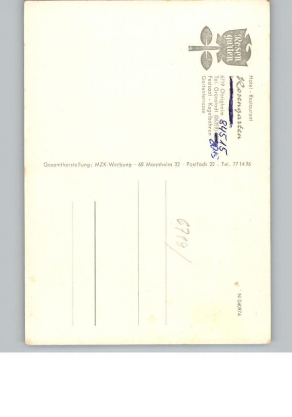 Obrigheim Pfalz Hotel Rosengarten – Bild 2