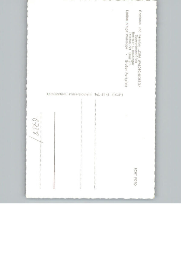 Speyerbrunn Gasthaus zum Waldschloessel – Bild 2