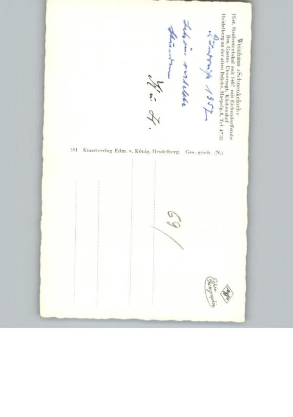 Heidelberg Neckar Gaststaette Schnookeloch – Bild 2