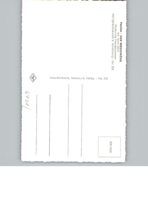 Heiligkreuzsteinach Pension - Cafe Bergschloessl – Bild 2
