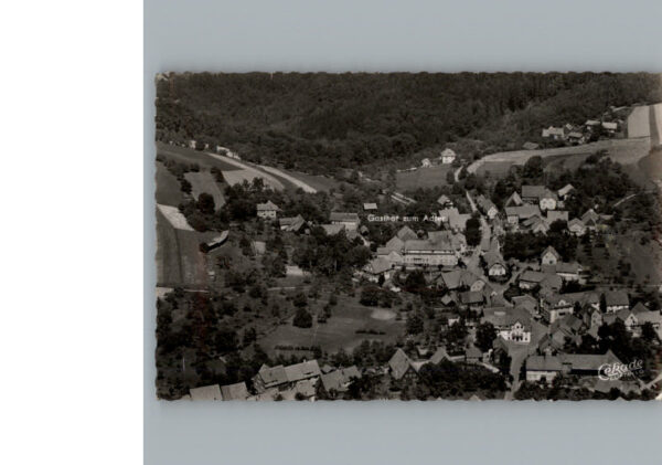 Waldkatzenbach Fliegeraufnahme Gasthof Zum Adler