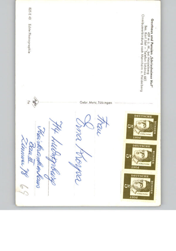 Heidelberg Neckar Gasthaus - Pension Schriesheimer Hof – Bild 2