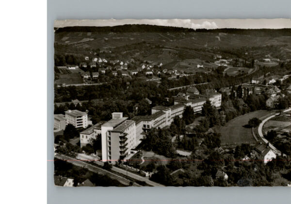 Heilbronn Neckar Fliegeraufnahme Staedt. Krankenhaus