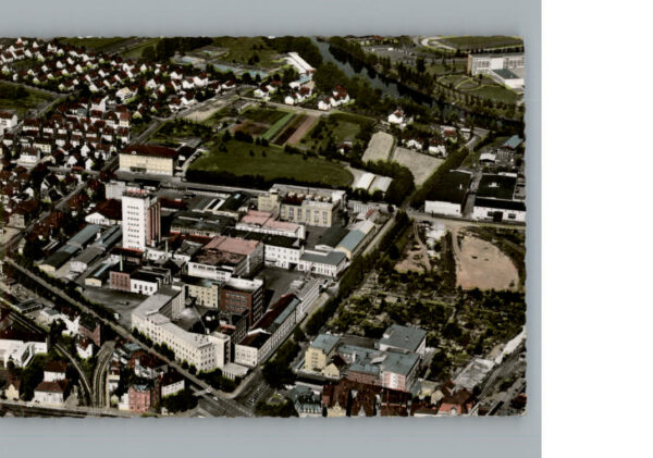 Heilbronn Neckar Fliegeraufnahme Nahrungsmittelwerke Knorr
