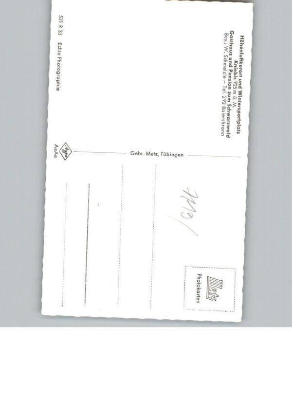 Kniebis Freudenstadt Gasthaus Pension Zum Schwarzwald – Bild 2
