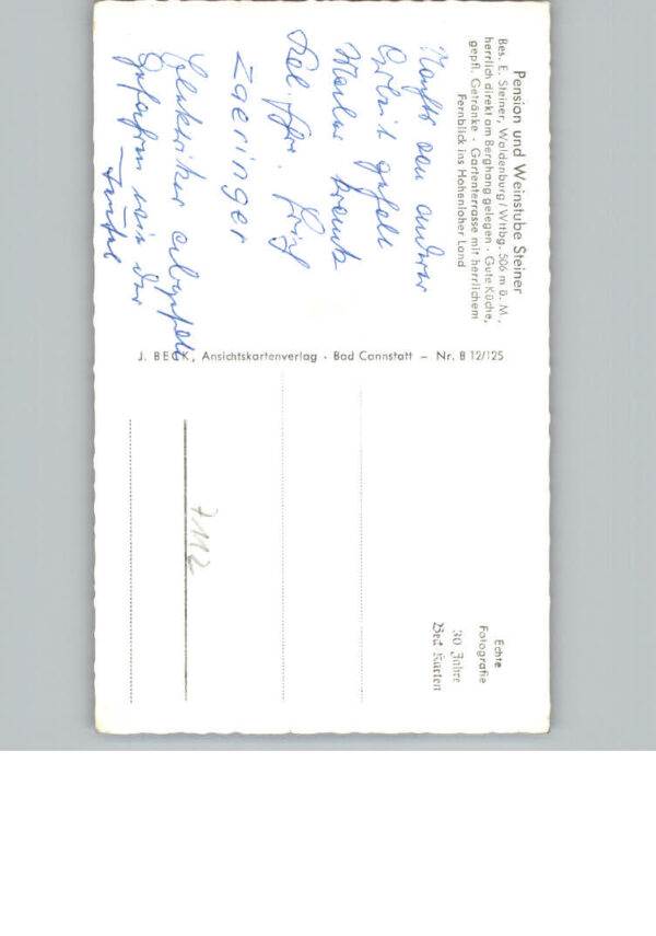 Waldenburg Wuerttemberg Pension Steiner – Bild 2