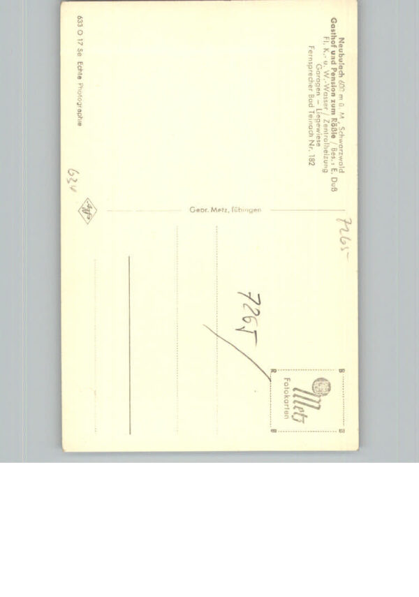 Neubulach Gasthof Pension Zum Roessle – Bild 2