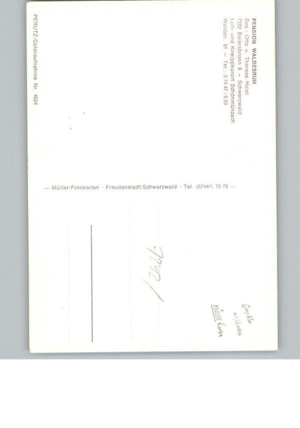 Baiersbronn Schwarzwald Pension Waldesruh – Bild 2