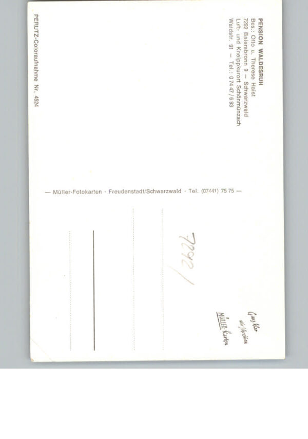 Baiersbronn Schwarzwald Pension Waldesruh – Bild 2