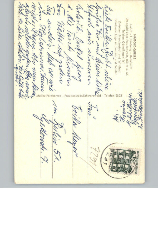 Urnagold Pension Gaststaette Nagold-Quelle – Bild 2