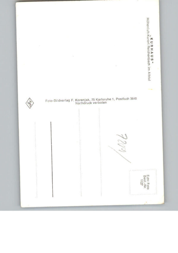 Reichenbach Waldbronn Kurhaus – Bild 2