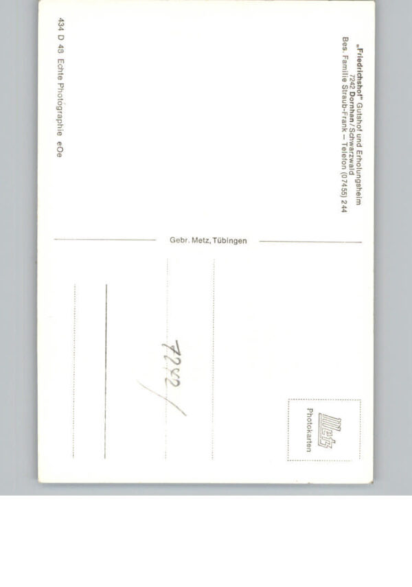 Dornhan Gasthof Friedrichshof – Bild 2