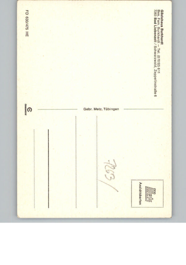 Bad  Liebenzell Pension Haus Burkhardt – Bild 2