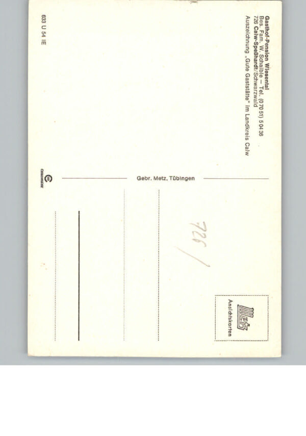 Spesshardt Gasthof Pension Wiesental – Bild 2