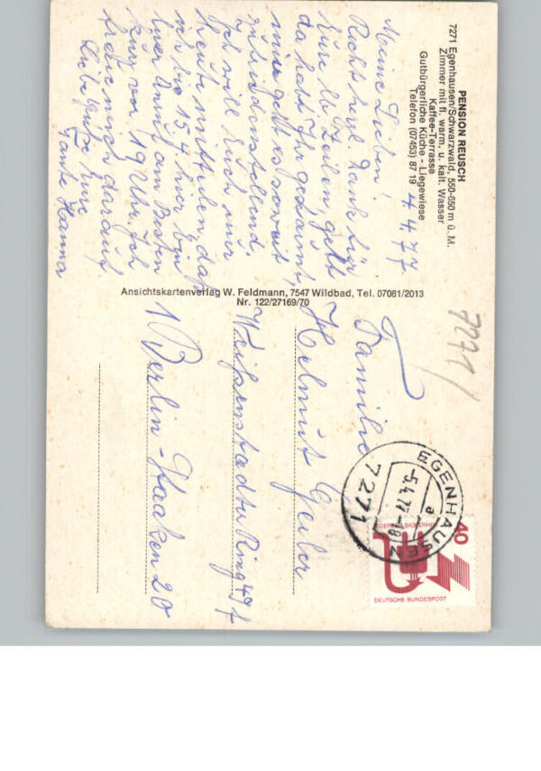 Egenhausen Wuerttemberg Pension Reusch – Bild 2