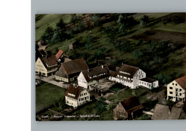 Spesshardt Fliegeraufnahme Gasthof, Pension Wiesental