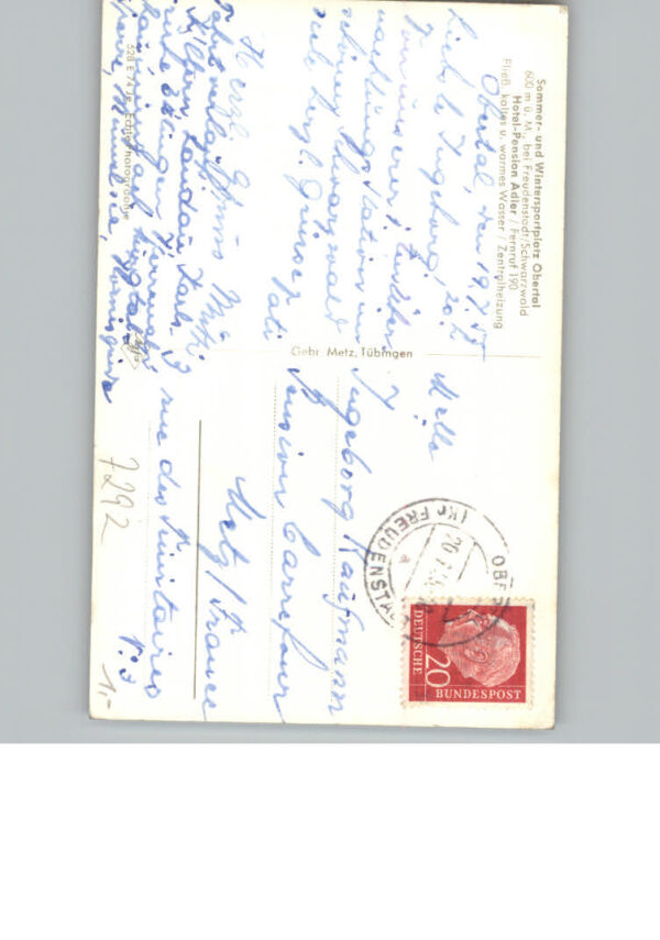 Obertal Baiersbronn Gasthof Pension Adler – Bild 2