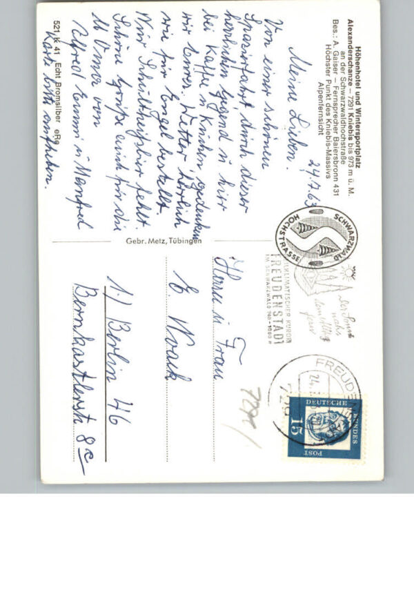 Kniebis Freudenstadt Hotel Alexanderschanze – Bild 2
