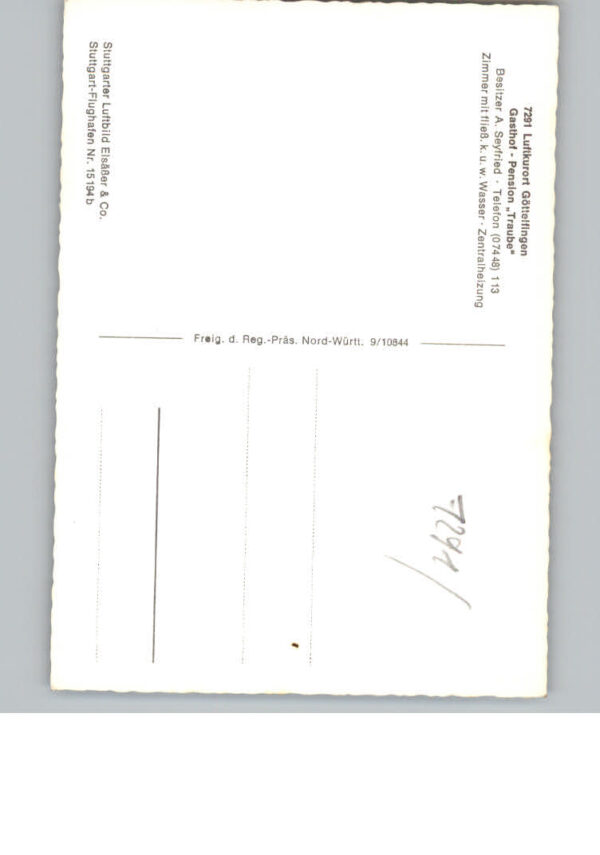 Goettelfingen Seewald Schwarzwald Fliegeraufnahme – Bild 2