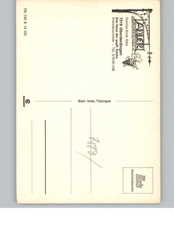 Oberderdingen Pension Gaststaette Adler – Bild 2