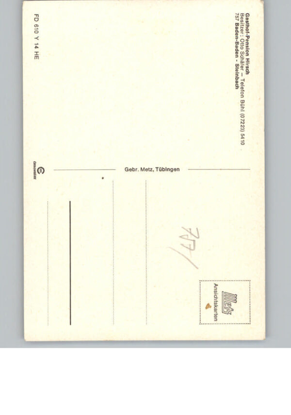 Steinbach Baden-Baden Gasthof Pension Hirsch – Bild 2