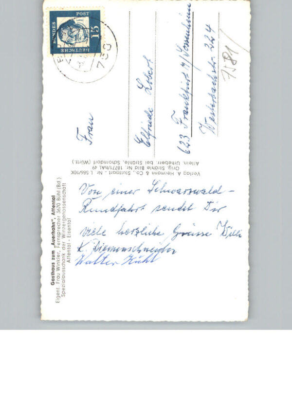 Affental Gasthaus zum Auerhahn – Bild 2