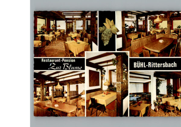 Buehl Baden Restaurant Pension Zur Blume