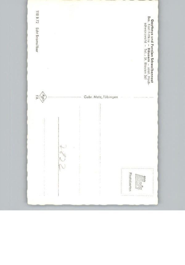 Haeusern Schwarzwald Gasthaus-Pension Schwalbennest – Bild 2