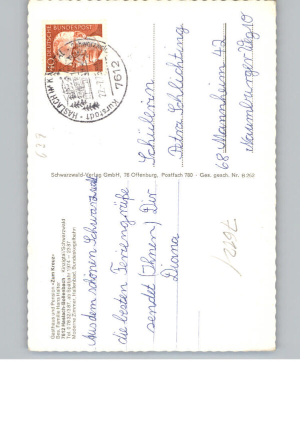 Haslach Kinzigtal Gasthaus-Pension Zum Kreuz – Bild 2