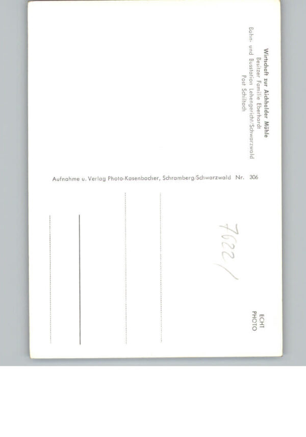 Schiltach Gasthaus Wirtschaft zur Aichhalder Muehle – Bild 2