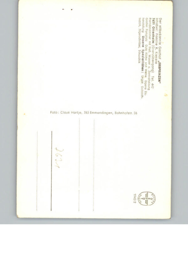 Ottenheim Schwanau Gasthof Erbprinzen – Bild 2