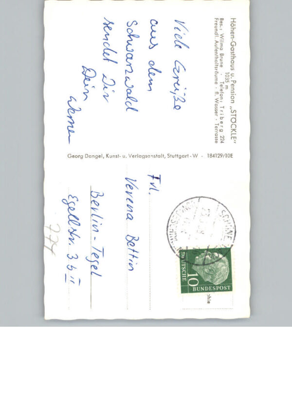 Triberg Schwarzwald Gasthaus Pension Stoeckle – Bild 2