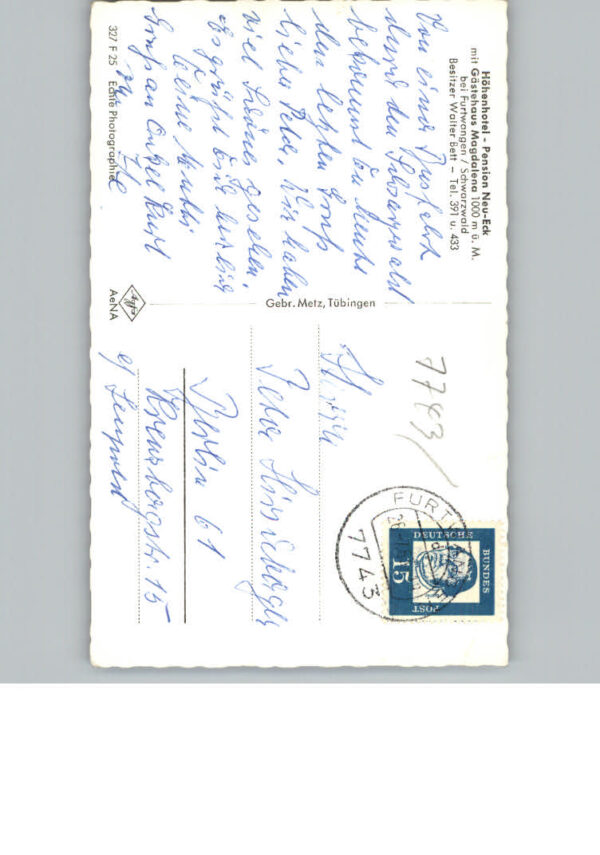 Furtwangen Pension Neu-Eck – Bild 2