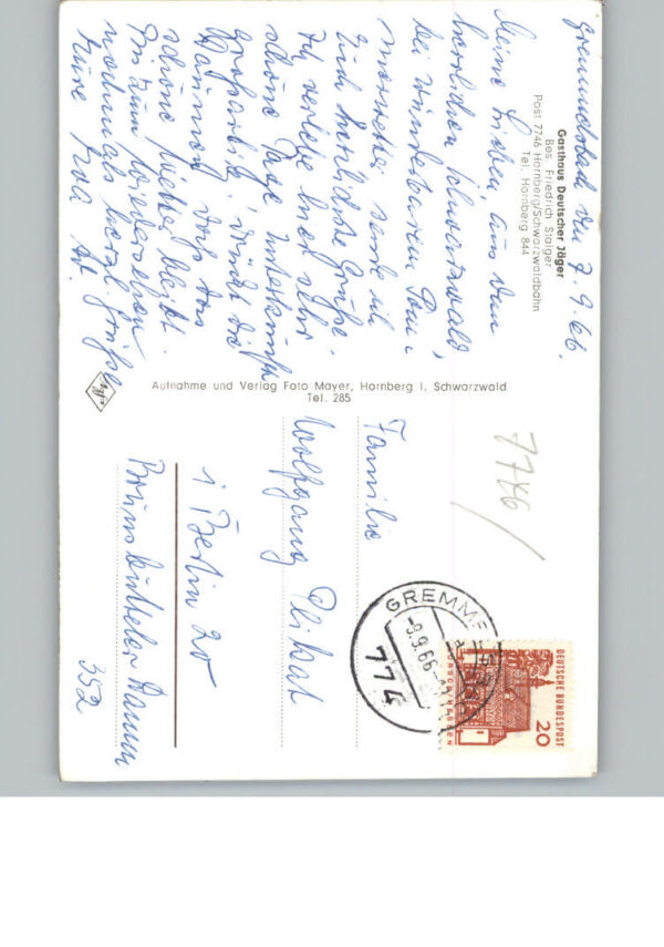 Hornberg Schwarzwald Gasthaus Deutscher Jaeger – Bild 2