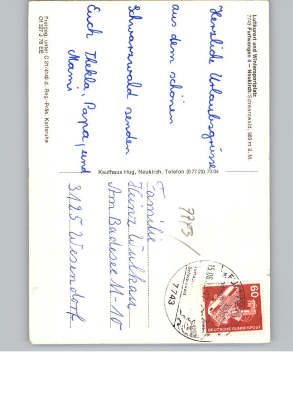 Neukirch Furtwangen Fliegeraufnahme – Bild 2